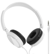 JTY-071 Cuffie cablate da 3,5 mm Cuffie pieghevoli per pianoforte senza microfono Bianco
