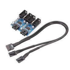 Cavo di estensione USB2.0 1 in 4 da 9 pin per scheda madre da 30 cm con supporto per chip, interfaccia multipla per uso condiviso