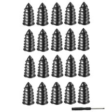 Chiodi per riparazione pneumatici a vuoto per motociclette elettriche, set: 20 pezzi grandi + cacciavite