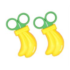 2 pezzi/confezione Forbici per tagliare la carta a forma di frutta e verdura per bambini (Banana)