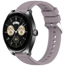 Per Huawei Watch Buds Stripe Texture 22mm Cinturino in silicone (Roland Purple)
