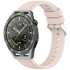 Per Huawei Watch GT 3 SE Stripe Texture 22mm Cinturino in silicone (rosa)