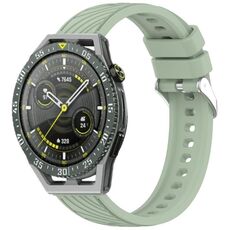 Per Huawei Watch GT 3 SE Stripe Texture 22mm Cinturino in silicone (verde chiaro)