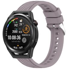 Per Huawei Watch GT Runner Stripe Texture cinturino in silicone da 22 mm (Roland Purple)