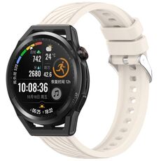 Per Huawei Watch GT Runner Stripe Texture cinturino in silicone da 22 mm (Starlight)