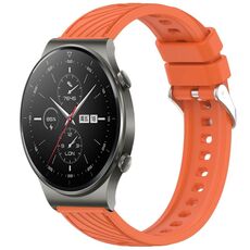 Per Huawei GT2 Pro Stripe Texture cinturino in silicone da 22 mm (arancione)