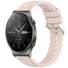 Per Huawei GT2 Pro Stripe Texture cinturino in silicone da 22 mm (rosa)
