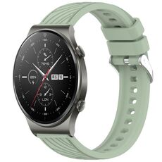 Per Huawei GT2 Pro Stripe Texture 22mm Cinturino in silicone (verde chiaro)