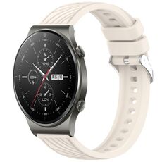 Per Huawei GT2 Pro Stripe Texture 22mm Cinturino in silicone (Starlight)