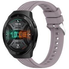 Per Huawei Watch GT 2E Cinturino in silicone con trama a strisce da 22 mm (viola Roland)