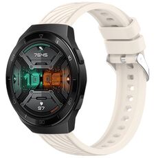 Per Huawei Watch GT 2E Cinturino in silicone con trama a strisce da 22 mm (Starlight)