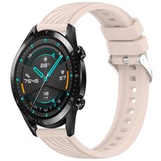 Per Huawei GT2 46mm Stripe Texture 22mm Cinturino in silicone (rosa)