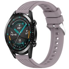 Per Huawei GT2 46mm Cinturino in silicone con trama a strisce da 22mm (viola Roland)
