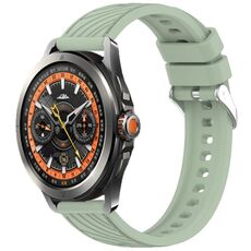 Per Xiaomi Watch S4 Sport Stripe Texture cinturino in silicone da 22 mm (verde chiaro)