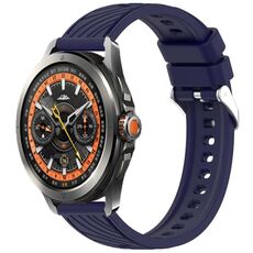 Per Xiaomi Watch S4 Sport Stripe Texture 22mm Cinturino in silicone (blu notte)