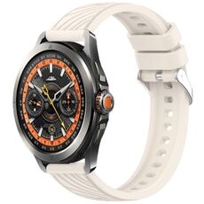 Per Xiaomi Watch S4 Sport Stripe Texture cinturino in silicone da 22 mm (Starlight)