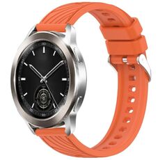 Per Xiaomi Watch S3 Stripe Texture 22mm Cinturino in silicone (arancione)