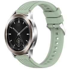 Per Xiaomi Watch S3 Stripe Texture 22mm Cinturino in silicone (verde chiaro)