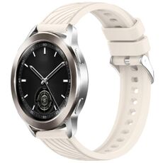 Per Xiaomi Watch S3 Stripe Texture 22mm Cinturino in silicone (Starlight)