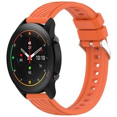Per Xiaomi MI Watch S1 Pro Stripe Texture 22mm Cinturino in silicone (arancione)