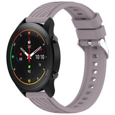 Per Xiaomi MI Watch S1 Pro Stripe Texture 22mm Cinturino in silicone (Roland Purple)