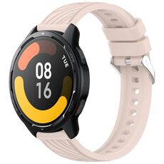 Per Xiaomi Watch S1 Active Stripe Texture cinturino in silicone da 22 mm (rosa)