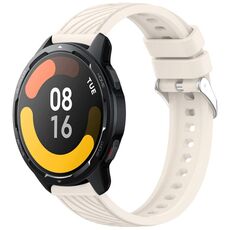Per Xiaomi Watch S1 Active Stripe Texture cinturino in silicone da 22 mm (Starlight)