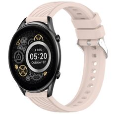 Per Xiaomi Haylou RT2 LS10 Stripe Texture 22mm Cinturino in silicone (rosa)