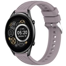 Per Xiaomi Haylou RT2 LS10 Stripe Texture 22mm Cinturino in silicone (Roland Purple)