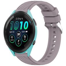 Per Garmin Forerunner 265 Stripe Texture 22mm Cinturino in silicone (Roland Purple)