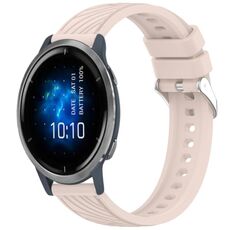 Per Garmin Venu 2 Stripe Texture 22mm cinturino in silicone (rosa)