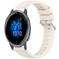 Per Garmin Venu 2 Stripe Texture 22mm cinturino in silicone (Starlight)