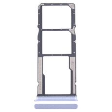 Per Xiaomi Poco M6 Vassoio scheda SIM originale + Vassoio scheda SIM + Vassoio scheda Micro SD (blu)
