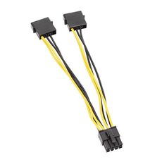 Cavo di alimentazione CPU IDE Power Dual Large da 15 cm a 4 pin EPS da 8 pin