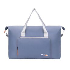 Borsa da viaggio pieghevole grande capacità zaino da palestra borsa portatile per riporre i bagagli e i vestiti (blu)