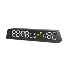 Display Head-up alimentato tramite USB ad alta definizione codice veicolo misuratore di altitudine (tutto bianco)