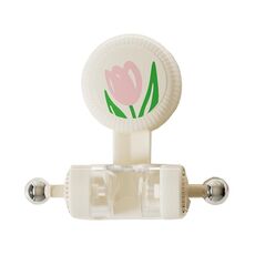 Supporto per soffione doccia a ventosa senza foratura per bagno, gancio per doccia Tulip (bianco latte)