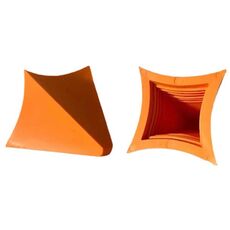 2 pezzi / set decorazione domestica piastrelle smussatura silicone strumenti di cucitura (arancione)
