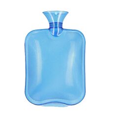 Borsa per acqua calda in PVC trasparente e spessa, scaldamani, tasca per ragazze, borsa per acqua calda, colore: 1000 ml blu