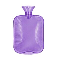 Borsa per acqua calda in PVC trasparente e spessa, scaldamani per ragazze, borsa per acqua calda, colore: 2000 ml viola