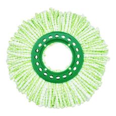 Per Libman Tornado Spin Mop Microfiber Mop Pad Parti di Ricambio (Verde)