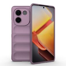 Per vivo iQOO Z9s Pro India Magic Shield TPU + custodia in flanella per telefono (viola)