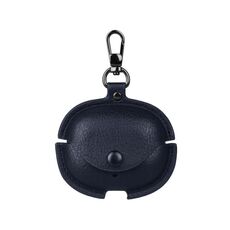 Per Realme Air 5 Pro Custodia protettiva per auricolari in pelle con gancio (blu)