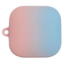 Per Redmi Buds 6 Active Edition Custodia protettiva per auricolari Bluetooth in PC rigido satinato sfumato (rosa blu)