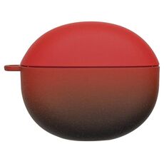 Custodia protettiva per auricolari Bluetooth For Honor Earbuds X7 Gradient Hard PC Frosted (rosso nero)