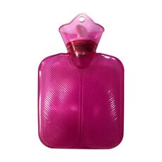 Borsa per acqua calda in PVC da 250 ml, borsa per acqua calda trasparente ispessita, borsa per acqua calda invernale (rosa)