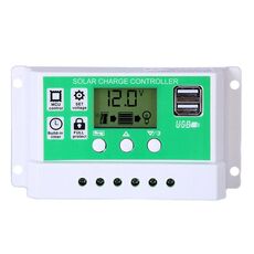 Regolatore di carica per pannello solare PWM da 50 A e 12 V Regolatore solare per batteria agli ioni di litio e piombo