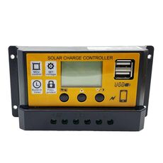 10A 12V/24V Regolatore solare semplice Controllo del tempo della luce Regolatore del pannello solare con USB