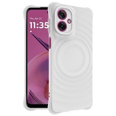 Per Motorola Moto G55 5G IMAK UC-6 Series Custodia morbida per telefono Manbo Frosting (bianca)