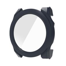 Per Garmin Fenix ​​8 AMOLED / 8 MIP 51mm Pellicola in vetro temperato Custodia protettiva per orologio PC integrata (blu notte)